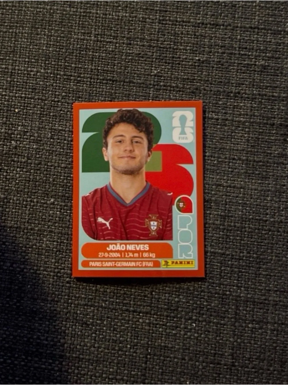 Panini Kids Trading Card - Red, Green, Blue